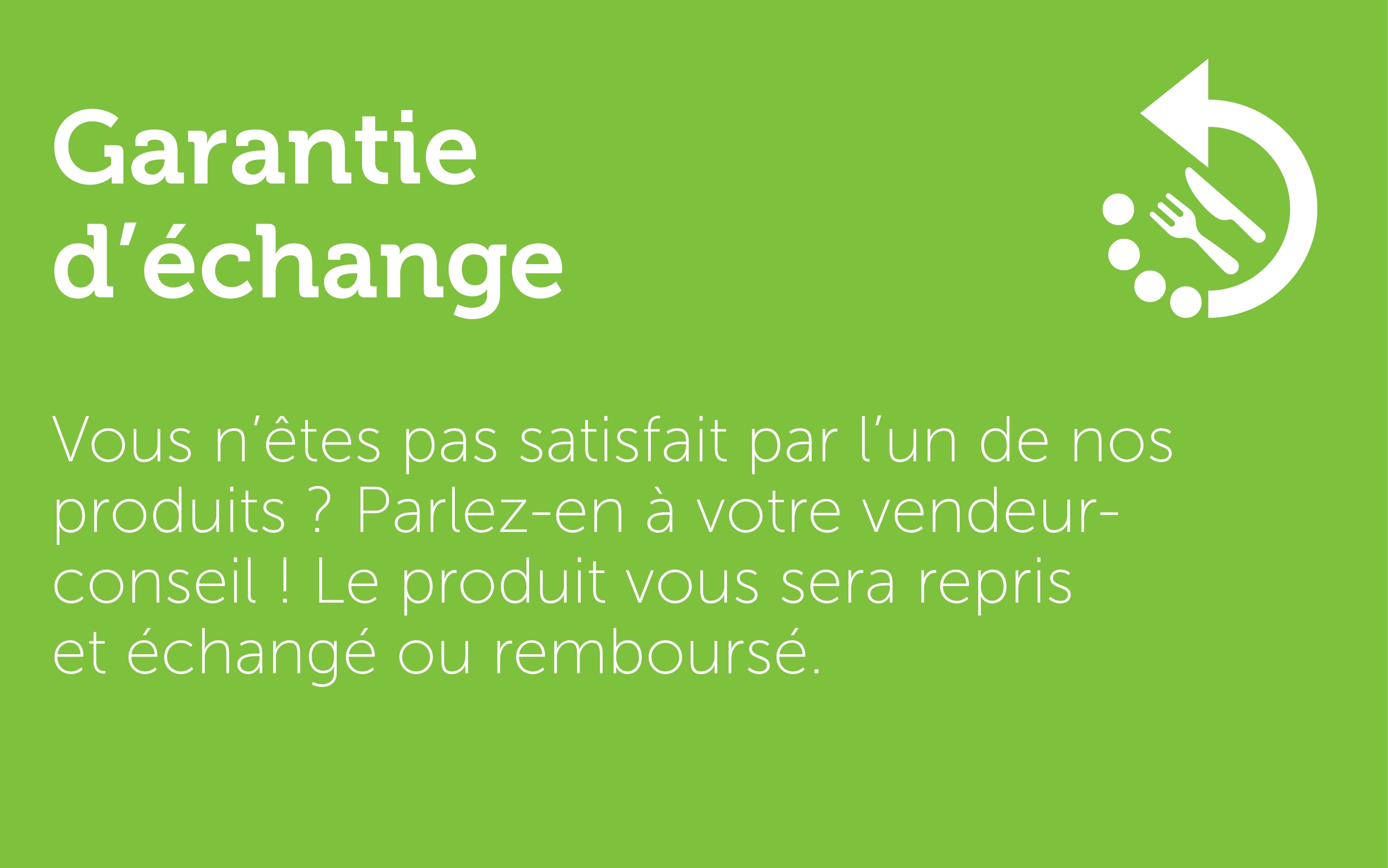 Garantie d’échange